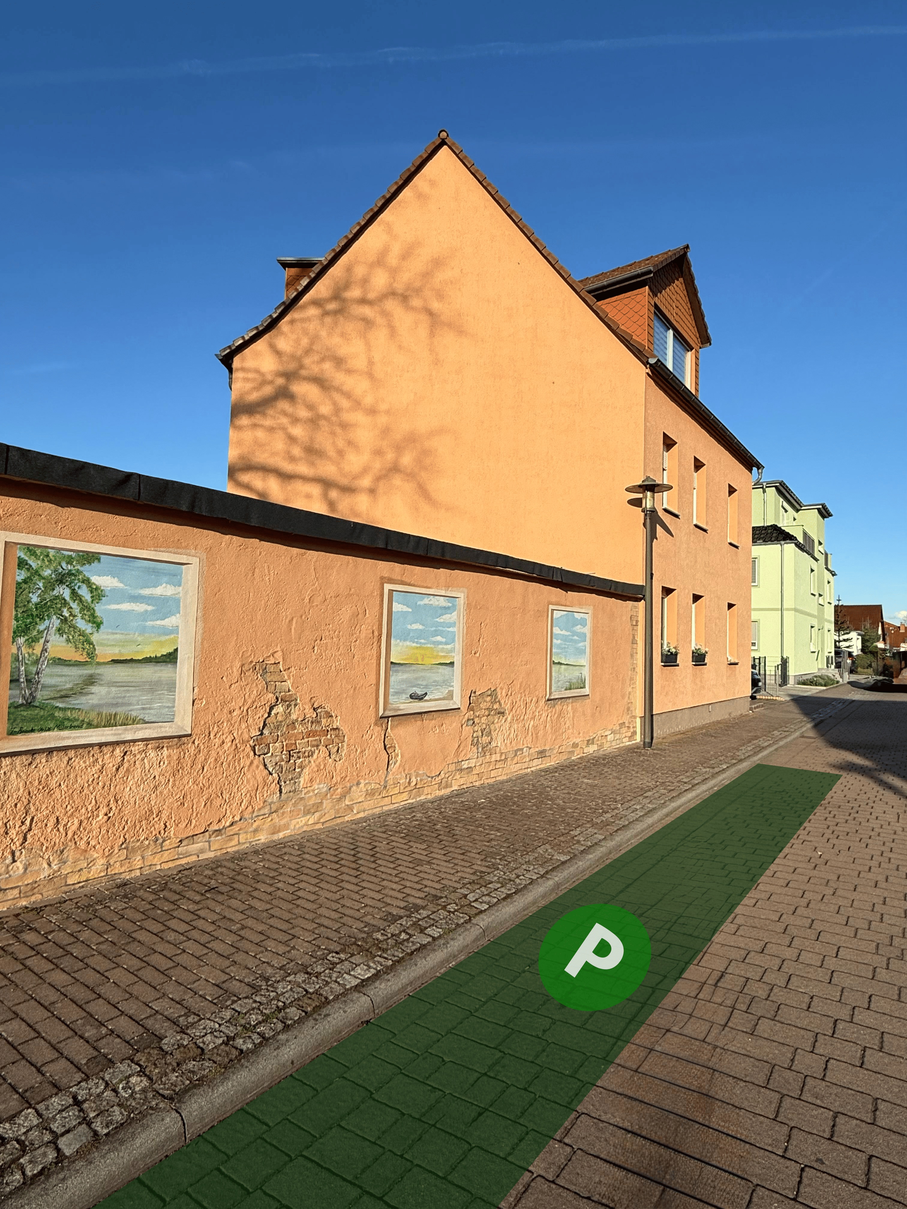 Parkplatz an der Unterkunft